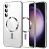 Techsuit – Luxury Crystal MagSafe kryt pre Samsung Galaxy S23 – strieborný KF2324732
