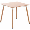 DesignShop Stôl drevený Viborg 80 natura 75 x 80 x 80 cm