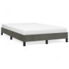 vidaXL Posteľ bez matracom tmavosivá 120x190 cm zamat - Sivá - 89149-43497