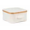 G21 úložný box 30 x 30 x 15 cm bambusový s vekom béžový