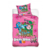 Carbotex Obliečky Angry Birdružová bavlna 140x200 70x80