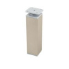 Nábytková nožička FA009, imitácia nerezi/ sivý plast 150mm