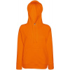 F.O.L. | Lady-Fit Lightweight Hooded Sweat, Dámska mikina s kapucňou, oranžová, XS