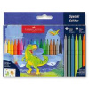 Fixy Faber-Castell Dinosaurus 24 farieb