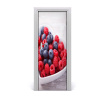 Samolepiace fototapety na dvere maliny a jahody 75x205