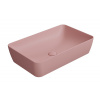 GSI NUBES COLOR NUBES keramické umývadlo na dosku 60x38cm, blush mat 903624