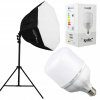LED lampa na video a foto osvetlenie Softbox Veľký Octa 90 cm + Statív