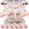 Balóny na párty - GIGA Balloons Set 30 Birthday Rose zlaté (Balóny na párty - GIGA Balloons Set 30 Birthday Rose zlaté)