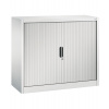 Kancelárska skriňa Omnispace - Sideboard, zalamovacie dvere, 1200 x 420 x 1030 mm, sivá