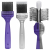 ActiVet Duo Plus Brush Tufffinish Coater 2v1 - dve tvrdé kefy v jednej, na česanie a rozčesávanie podsady - malá 4,5 cm