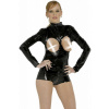 Latexové body s otvormi na prsia, L