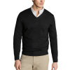 Charles Tyrwhitt Merino V-Neck Jumper — Black - L