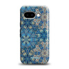 Odolný obal Mobiwear Elite Pro - Google Pixel 9A - E108E Modré mandala květy (Odolné pouzdro, obal kryt Mobiwear Elite Pro - maximální ochrana mobilu Google Pixel 9A, zesílené hrany, přesné výřezy, po