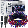SPRINGOS LED svetelná reťaz - 17,5m, 300LED, 8 funkcií, IP44, multicolor