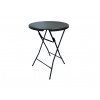 TENTino Okrúhly bistro stolík koktejlový 80 cm IVAN BLACK