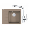 FRANKE SETG248KA fragranit drez 620x500mm CNG 611-62TL/7 Kašmír+batéria FS 3230.031 Chróm FRA 114.0700.675