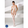 Biele bodystocking bez rozkroku bs056 značky passion