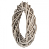 Clayre & Eef Prírodný šedý ratanový veniec Rattan S - Ø 30*6 cm - Clayre & Eef
