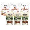 Brit Care Dog Functional Snack Antiparasitic 3x150g & WILD FARM mäkké kuracie prsia 3x80g psia maškrta