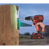 BLACK+DECKER Aku příklepová vrtačka s bezuhlíkovým motorem 18V, bez aku BL188N