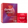 Durex Feel Thin Extra Lubricated - kondómy, 72 ks