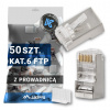 20 X ZÁSTRČKA KONCOVKY ZÁSTRČKA RJ45 8P8C FTP KAT.6 S VODIACOU LIŠTOU LANBERG