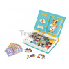 Magnetická kniha História History Magnetibook Janod 60 magnetiek a 12 šablón