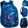 Školský batoh viackomorový Lilo a Stitch CoolPack modrý, viacfarebný 21 l