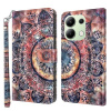 Peňaženkové 3D puzdro na Xiaomi Redmi Note 13 4G - Colorful Mandala
