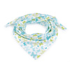 Stoklasa Bavlněný šátek motýl 65x65 cm - 3 (bsp273) bílá tyrkys