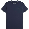 Fred Perry Tričká a polokošele Fp Twin Tipped T-Shirt Modrá