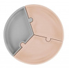 MINIKOIOI Tanier Puzzle silikónový s prísavkou Bubble Beige / Grey