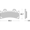 Brzdové destičky Brembo přední TRIUMPH 900 Daytona Super III rok 94-97