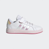 Športové topánky Adidas Ekokoža na suchý zips GRAND COURT JS3939 veľkosť 29
