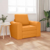 zahrada-XL Podlahová pohovka na spanie 2 v 1 tmavožltá 98x71x83 cm Textil 4106663