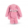 Doudou et Compagnie Paris Doudou Plyšový králik so šatkou ružový 35 cm