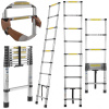 GEKO G02444 Teleskopický žebřík 2,6m, 150kg, hliníkový