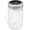 Záhradný lampáš LED Solar Jar Flame 13cm