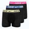 Pánske boxerky Nike Dri-FIT Ultra Comfort Brief 3 páry black/yellow/fuxia