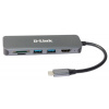 D-Link 6-in-1 USB-C Hub with HDMI/Card Reader/Power Delivery DUB-2327