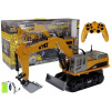 LEAN TOYS 2.4G diaľkové ovládanie RC rýpadla na stavbu vozidla R/C svieti žlto