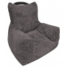 Detské kreslo Tobi Plus, šedá štruktúrovaná látka