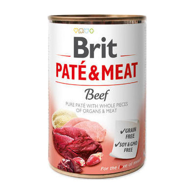 Brit Dog konz Paté & Meat Beef 400 g