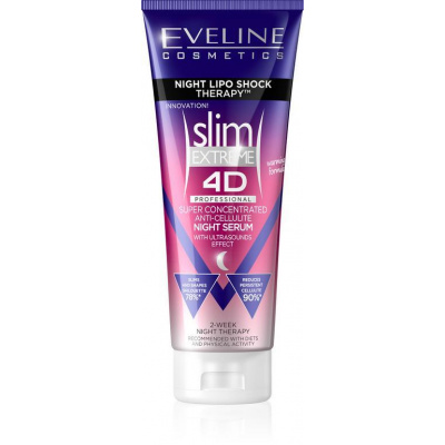 Eveline Cosmetics Slim Extreme superkoncentrované nočné sérum s hrejivým účinkom (2 Weeks Therapy) 250 ml
