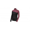SENSOR MERINO EXTREME UP dámská mikina dl.rukáv zip černá/port red L