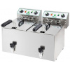 Stolová fritéza FIMAR 2 x 10 litrov - 2x 6kW - s výpustným ventilom
