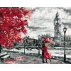 ZUTY Maľovanie podľa čísel MILUJÚCI PÁR V LONDÝNE Rámovanie bez rámu a bez vypnutia plátna Rozmer 80x100 cm