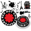 DIGITÁLNA TLAČ Jedlý obrázok na tortu Red Hot Chili Peppers HARD ROCK + POSTAVY