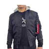 Alpha Industries pánska prechodná bunda MA-1 TT HOOD black Farba: čierna, Veľkosť: 3XL