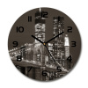 Sklenené hodiny okrúhle Manhattnu Nev York fi 30 cm